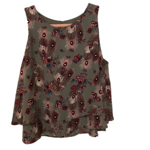 Loft Sheer Layered Sleeveless Blouse